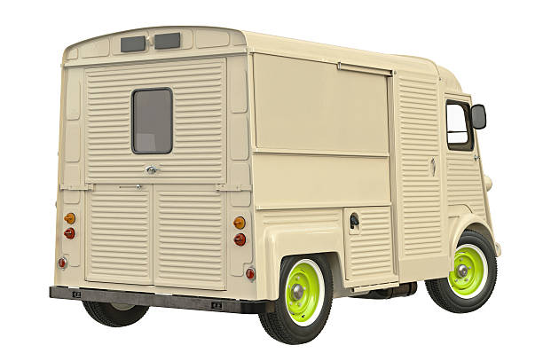 istock Food truck cafe 605785240