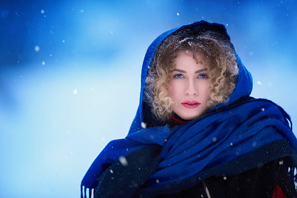 istock winter woman posing outdoors 605785636
