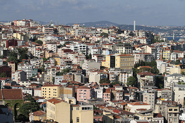 istock Galata and Karakoy district in Istanbul city 605786328