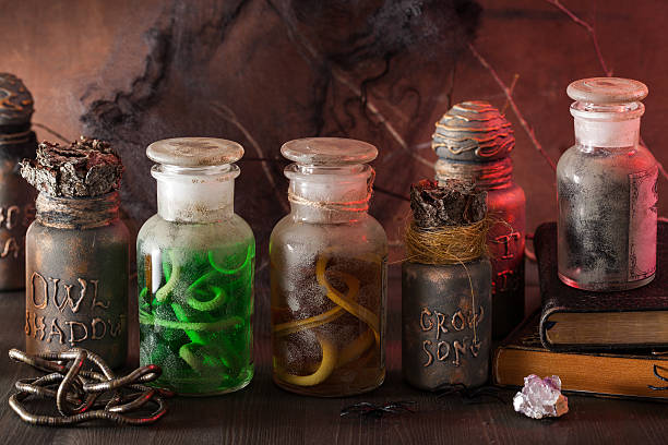 istock witch apothecary jars magic potions halloween decoration 605786392