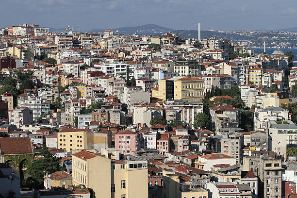 istock Galata and Karakoy district in Istanbul city 605786448