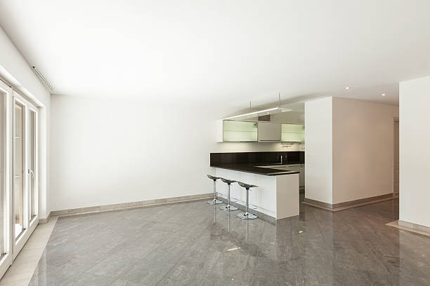 istock Domestic kitchen of empty apartment 605786458