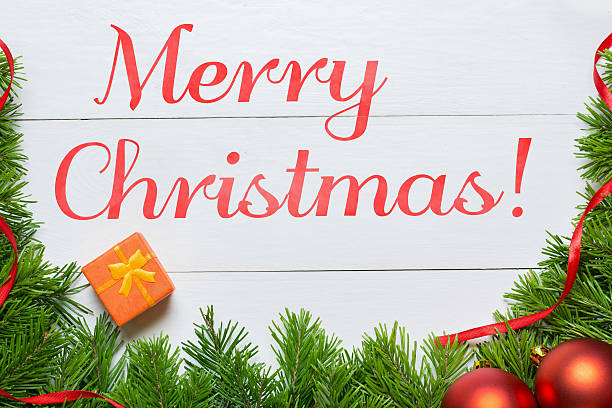 istock Merry Christmas concept. Fir tree decoration 605787398
