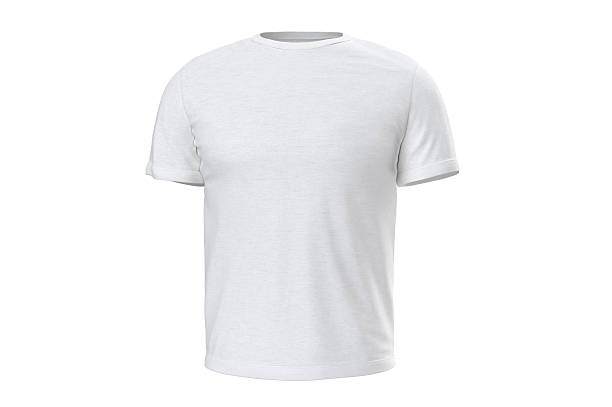 istock T-shirt white wear, front view 605788528