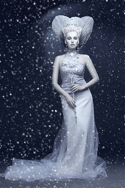 istock Portrait of winter queen 605955948
