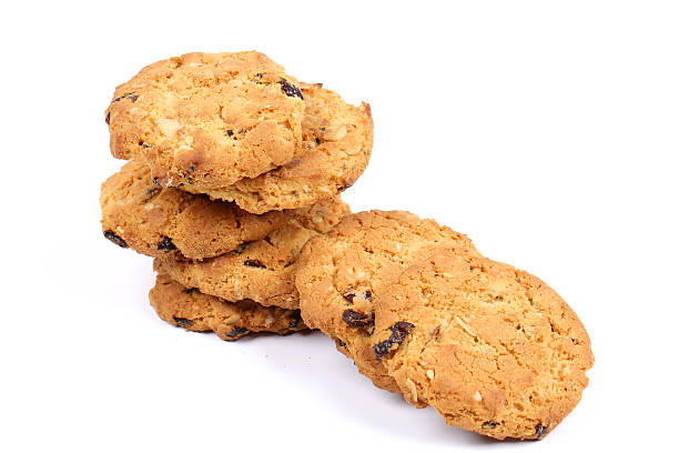 istock cranberry cookies on white, handmade cookies 605956224