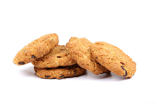 istock cranberry cookies on white, handmade cookies 605958478