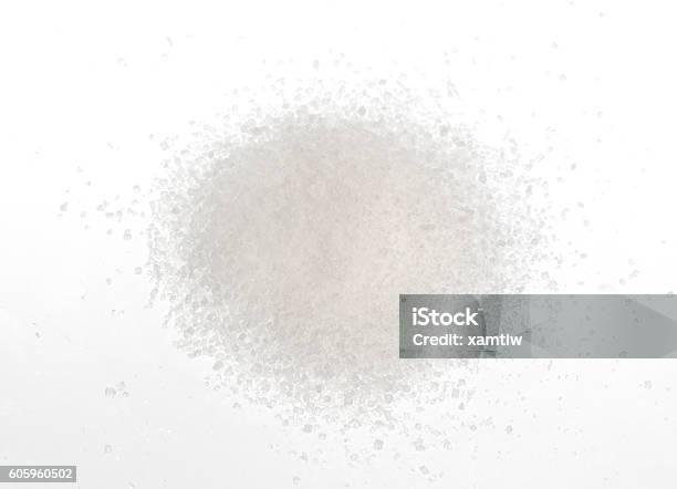 Pile Of Sugar Isolated On White Stock Photo - Download Image Now - Sugar - Food, Cut Out, Heap