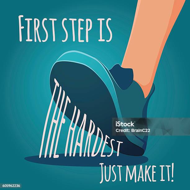 First Step Steps First Step Stock Illustration - Download Image Now - Shoe, Steps ...