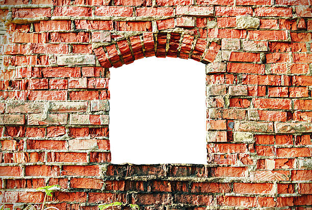 istock old destroyed brick wall of the building 605968564