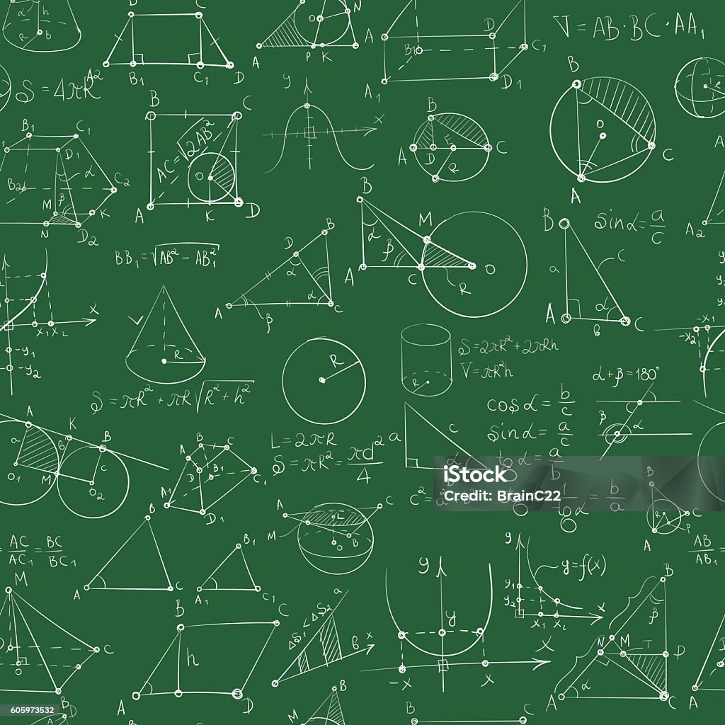 Math Pattern Stock Illustration - Download Image Now - Activity ...