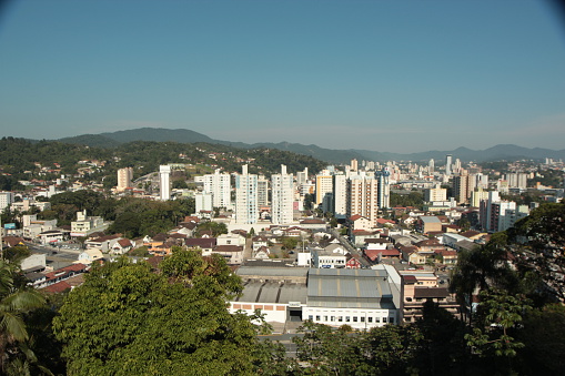 View of the city from the water museum lookout.