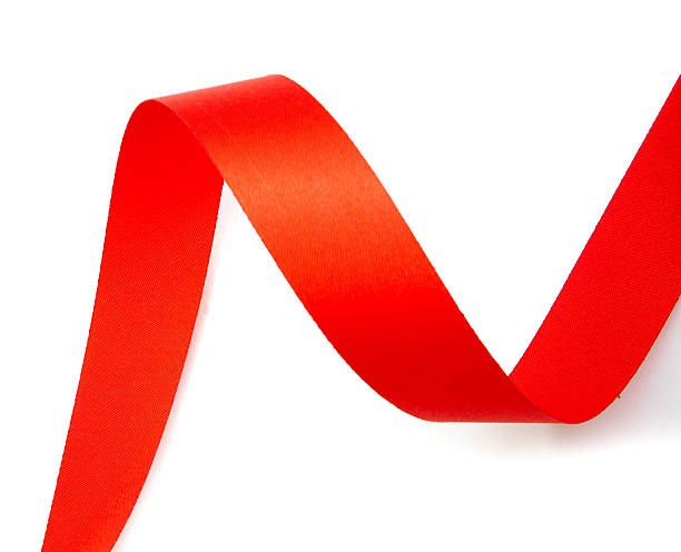 istock red ribbon serpentine solated 605982036
