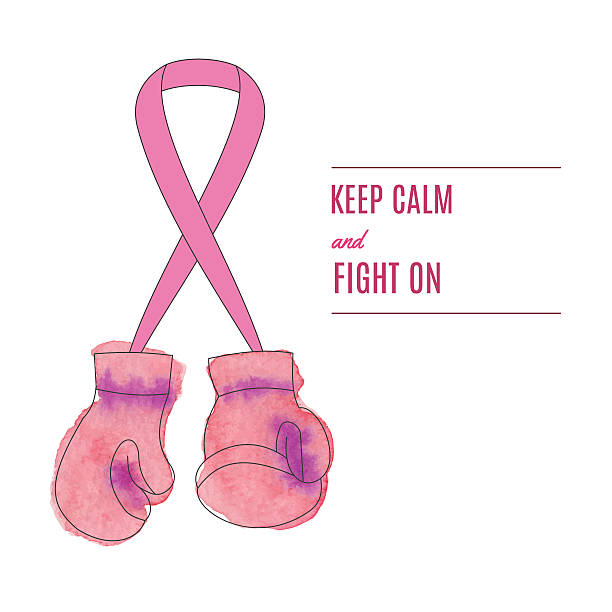 Breast Cancer Ribbon With Boxing Gloves Illustrations, Royalty-Free Vector  Graphics & Clip Art - iStock
