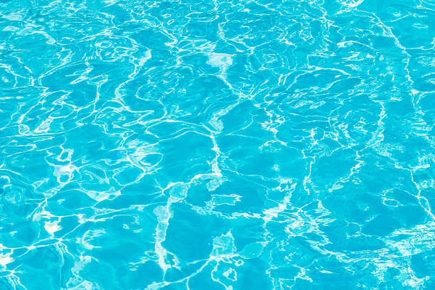 istock Sun reflections on the water of a pool. 605992868