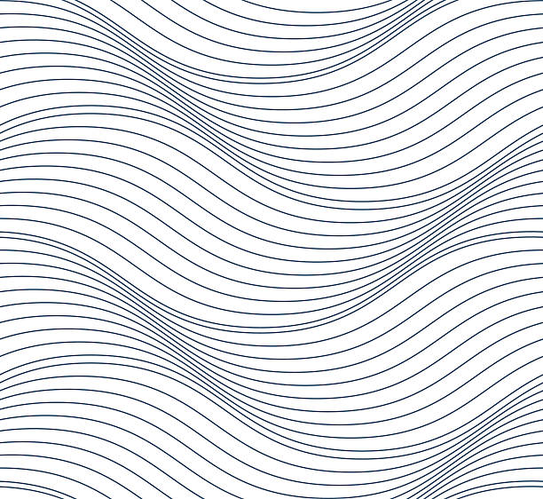 Vector ornamental continuous background made using undulate lines Vector ornamental continuous background made using undulate lines and curves. Monochrome netting composition can be used as wallpaper pattern. interlace format stock illustrations