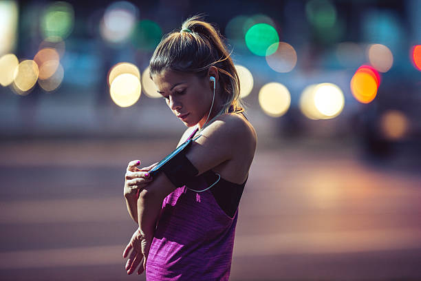 istock Music motivates her 605997770
