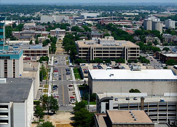istock Lincoln, Nebraska Aerial View 605997810
