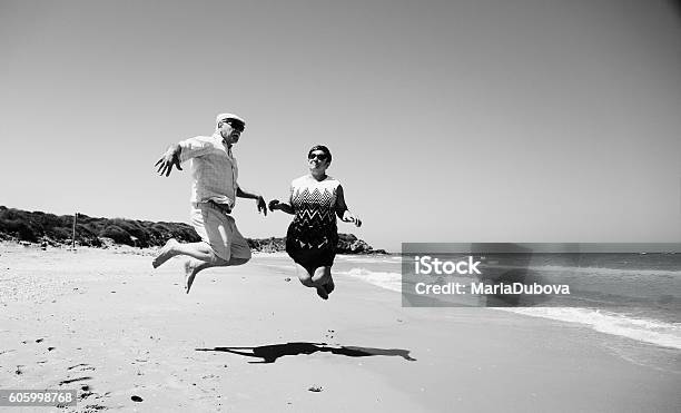 Senior Couple Stock Photo - Download Image Now - Retro Style, Black And White, Photography