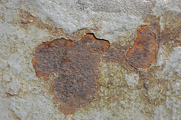 rust  - metal rust fungus paint cracked stock-fotos und bilder