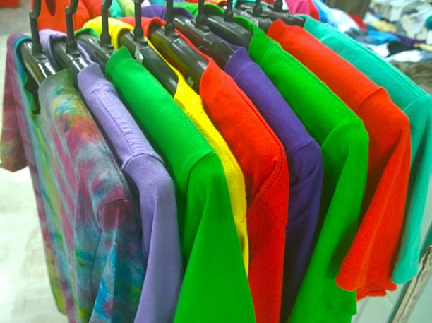 istock The Secondhand clothes in the market 606003214