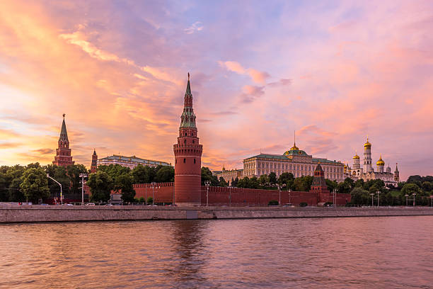 istock Moscow Kremlin and The Moskva River on a sunset 606009426