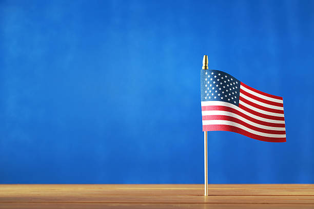 istock 4th of July decorations on blue background 606012014