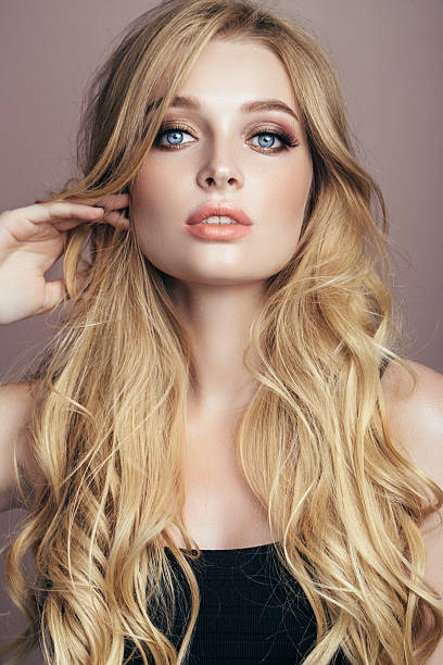 istock Beautiful woman with make-up 606016298