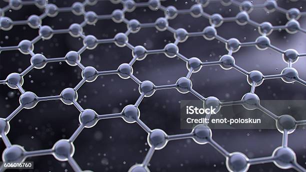 Graphene Foto de stock y más banco de imágenes de Polímero - Polímero, Molécula, Grafeno