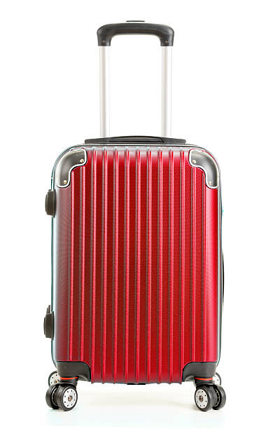 istock Travel suitcase isolated on white background 606018196