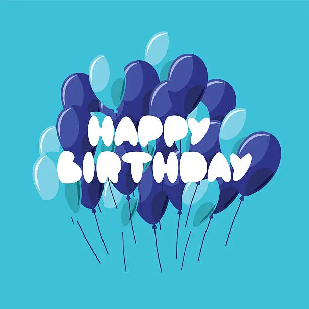 Vector illustration of happy birthday_card