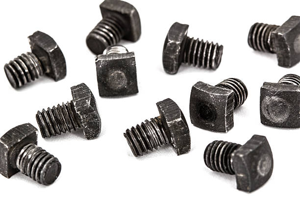 istock Special hardened screws , isolated on white background 606019546