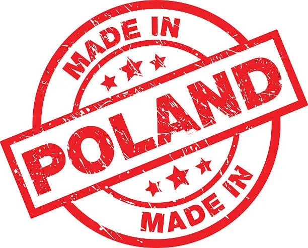 Vector illustration of MADE IN POLAND