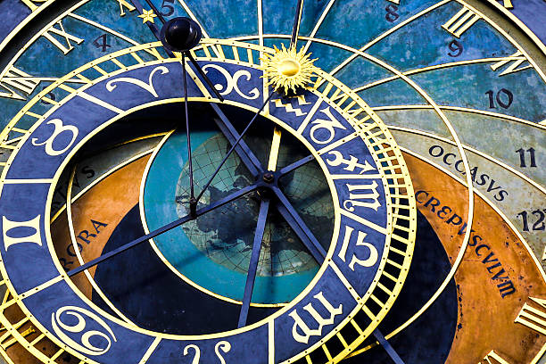 reloj astronómico prazski - astronomical clock fotografías e imágenes de stock