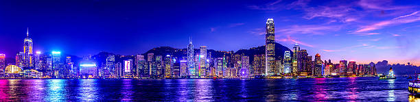 The Victoria Barbour in Hong Kong stock photo