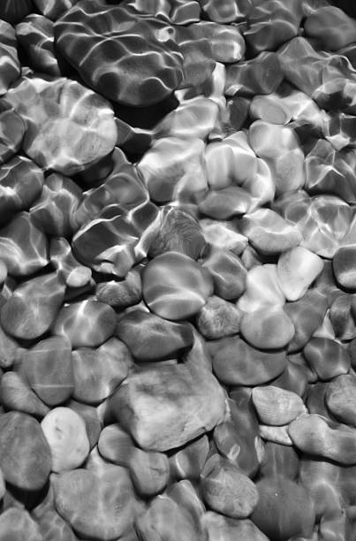 istock Black and White Ripples on Rocks 606195626