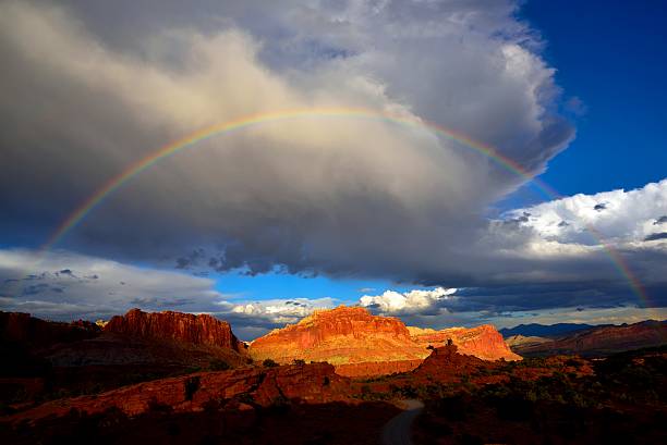istock Rainbow over Capitol Reef National Park 606196710