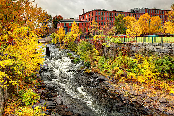 istock Autumn in Lowell Massachusetts 606197958