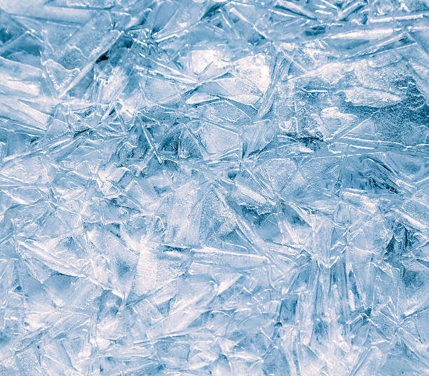 istock Close-up of ice surface, abstract background. 606198136