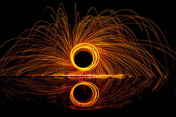istock Burning steel wool fireworks 606198386