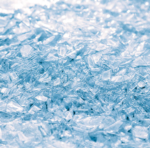 istock Close-up of ice surface, abstract background. 606198450