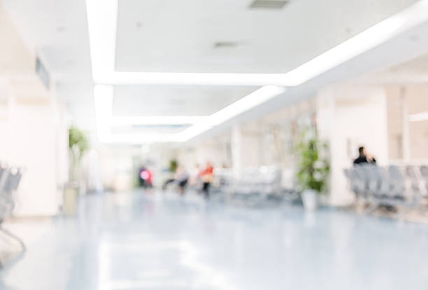 istock Hospital patients waiting for interrogation, abstract background. 606200418