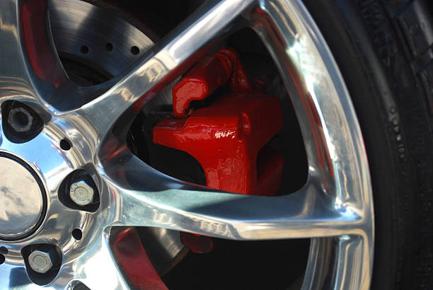 istock Car rims with secret bolt 606203746
