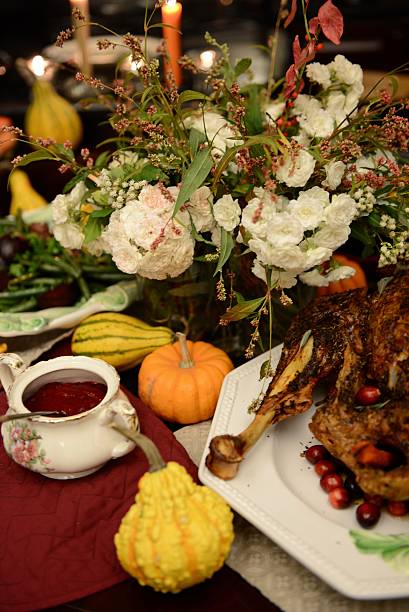 istock Portrait of a Thanksgiving Dinner 606204742