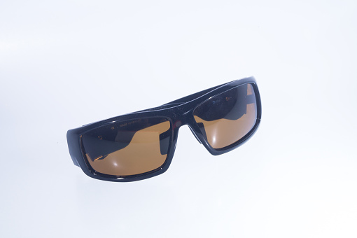 Black Men Sunglasses On Isolated White Background Stock Photo ...
