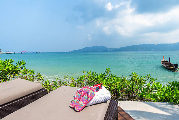 istock Relaxation on the tropical beach 606204978