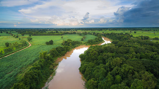 istock Aerial view of Chi River 606206990