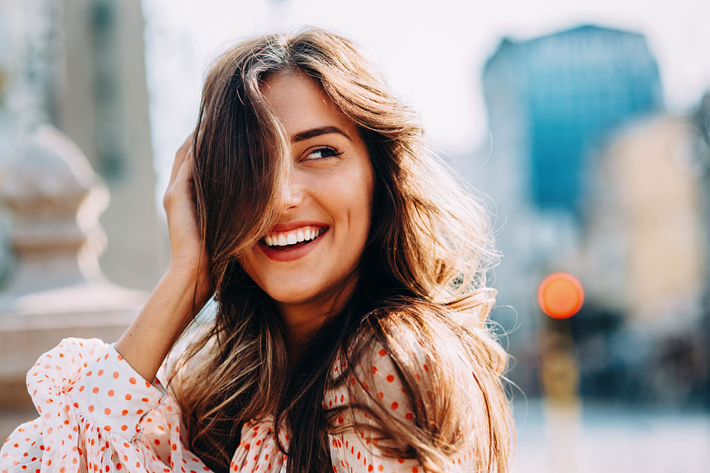 Portrait of a beautiful young woman.