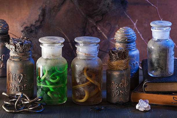 istock witch apothecary jars magic potions halloween decoration 606214286