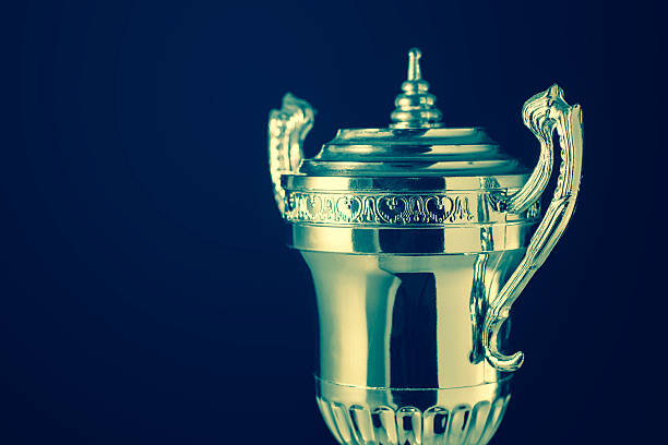 istock abstract close up modern trophy in vintage tone 606216358